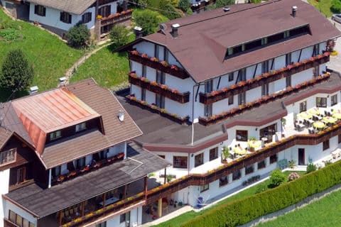 Ferienhotel Sunshine aus der Luft